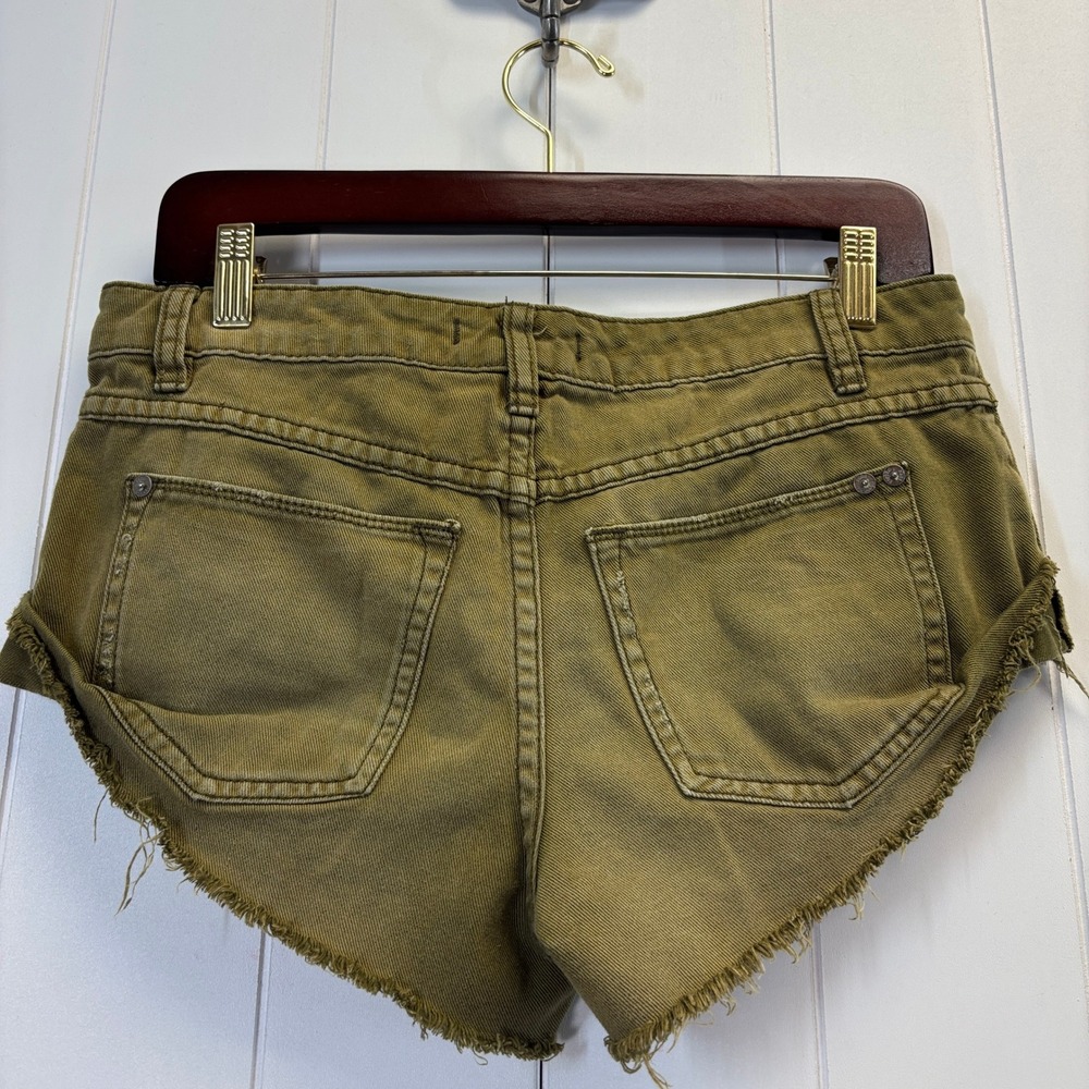 Free People Women Festival Indie Sleaze Cut Off Denim Size 25 Distressed Boho - Picture 5 of 11